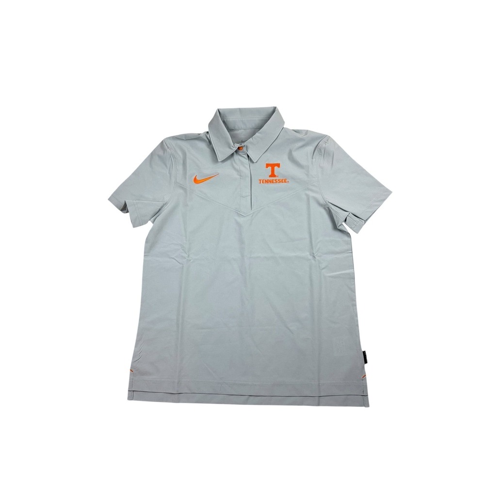 Nike Tennessee Volunteers Dri-FIT On-Field Polo Shirt M Womens Gray Orange NWOT